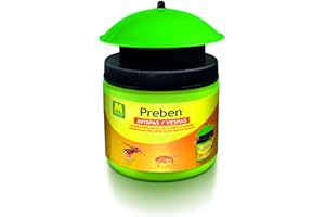 Preben 231402 - Trampa Mosca de la Fruta y Avispas, 13.2 x 10.5 x 12.8 cm, Color Amarillo