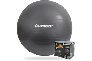 ‎SCHILDKRÖT Schildkröt Gymnastikball/Sitzball für Yoga-, Balance-, Physiotherapie-, und Schwangerschaftsübungen inkl. Ballpumpe, Fitnessball zum Sitzen im Büro oder zu Hause, 55cm-85cm, max. Belastbarkeit 120kg