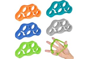 ‎VICLOON Vicloon Handtrainer, 5PCS Handtrainer in DREI Stärken für mehr Kraft, Silikon Handkraft Trainer, Finger Exerciser zur Kräftigung von Hand und Finger Druckentlastung und Rehabilitation