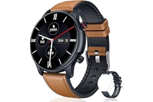 WEYBON Smart Watch Men Fitness Tracker - 1.32" Full Touch Screen Smartwatch for Mens Activity Trackers with IP68 Waterproof Blood Pressure Heart Rate Sleep Monitor Step Sports Watches Compatible Android IOS