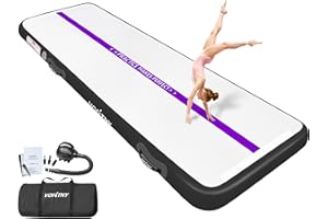 VOFiTNY Tappetino Ginnastica Artistica Di altezza Tappetino da Ginnastica Gonfiabile multiuso robusto, per casa/palestra Air Tumbling Track