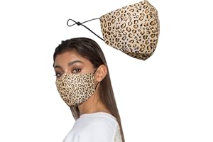 KARIZMA The Valley Leopard Print Silk Mask 19 Momme 100% Mulberry Silk 6A Grade Fabric Face Mask