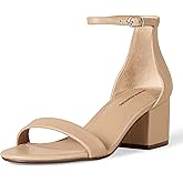 Amazon Essentials Damen Sandaletten mit Absatz und Zwei Riemchen