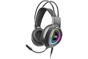 MARSGAMING Mars Gaming MH220, słuchawki gamingowe ARGB Bass, elastyczny Mic, ultralekkie