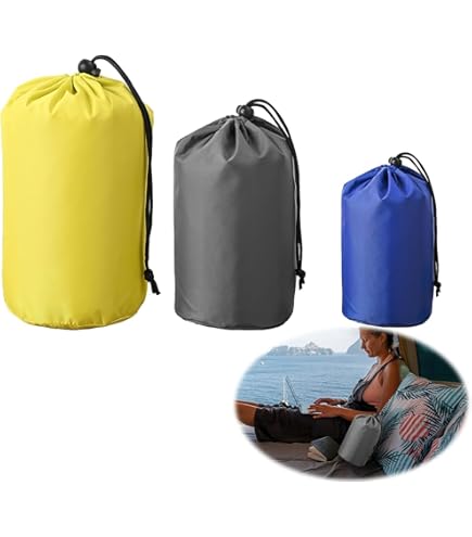 5 Pcs Mesh Stuff Sack Durable Nylon Drawstring Laundry Bag
