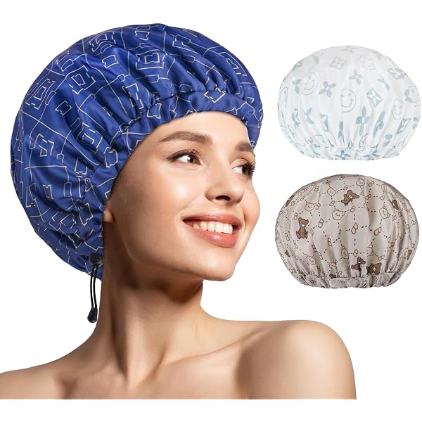 Bonnet Satin Femme - Lot De 2, Double Couche Ajustable | Pour Cheveux, Nuit, Soin