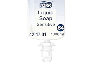 Tork Sensitive Liquid Soap S4, Dermatologically Tested, 6 x 1000ml, 424701