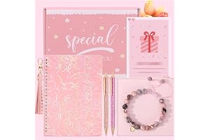 BAICAI Bracelets For Girls, Birthday Gifts for Girls Adjustable Bracelet Friendship Gifts, Bracelet Birthday Present For Daughter Niece Sister, Girls Bracelet Gift Box with Notebook,Pen,Gift Card