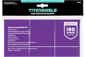 TitanShield (150 fundas/morado tamaño estándar para juegos de mesa, fundas protectoras de baraja)