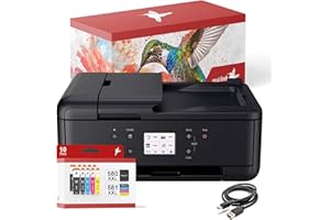 realink Bundle TR7650 Multifunktionsgerät (Drucker, Scanner, Kopierer) mit 10 XXL Druckerpatronen
