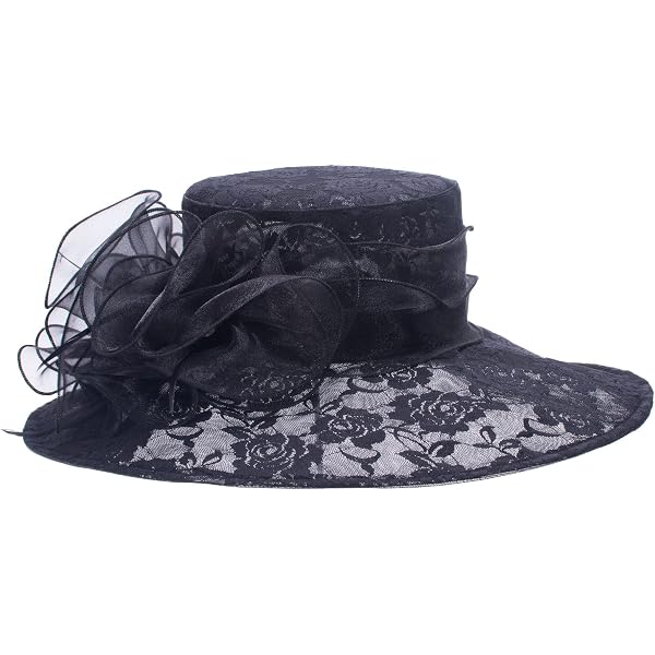 Saferin Women Oganza Summer Sun Hat Beach Church Hat Ascot  display picture 1