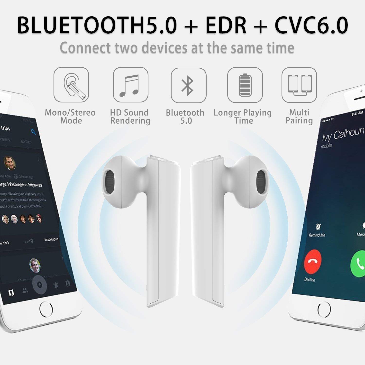 Auriculares-Inalmbricos-Bluetooth-50-Sonido-Estreo-Cancelacin-de-Ruido-IPX6-Resistente-al-Agua-con-Caja-de-Carga-y-Micrfono-Integrado-para-iPhone-Samsung-Huawei-etc