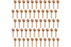 CRESBEL 50 Petite Cuillère en Bois: Mini Cuillère de Faites Main Ronde en Bois, pour Miel, Café, Cuisine, Thé, Sel, Sucre, Confiture, Moutarde, Cuillères en Bois Polyvalente pour la Cuisine et la Pharmacie