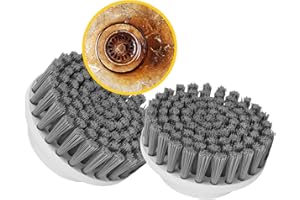 Brosses Rondes Synoshi (2 unités) pour Brosseuse Électrique Rotative | Conçues pour Les tâches de Nettoyage générales