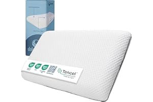 DOLCI SOGNI DolciSogni - Cuscino Memory Foam Ergonomico 70x40x12 con Fibra Tencel – Cuscino Letto Morbido e Traspirante per Collo, Schiena e Spalle – Supporto Cervicale e Comfort Duraturo – Certificato OEKO-TEX