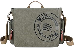 SDINAZ Vintage Borsa a tracolla Borse a spalla da Uomo Borsa di Tela Sacchetto Donna Borse Messenger di tela per 7.9 pollice Tablet Commerciale lavoro scuola Shopping Grande Crossbody Bag IT940