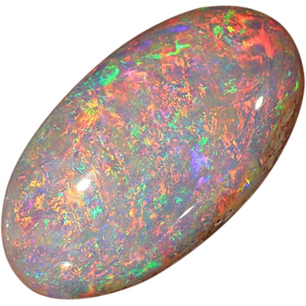 Cabochon ovale en opale noire d'Éthiopie, Qualité AAA, 10 x 13 mm - France