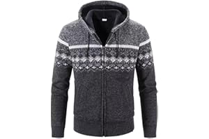 SHUANGHAO Męska bluza z kapturem, dzianina, bluza, sweter, kurtka, płaszcz męski, jesień, zima, polar, gruby, ciepły, sweter z kapturem, sweter, dzianina, klasyczna, długi rękaw, męska