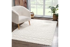 carpet city dywan z wysokim runem do salonu, styl skandynawski, wiejski, etno, jednokolorowy, kremowy, z efektem 3D, puszysty, miękki dywan do sypialni, 160 x 230 cm