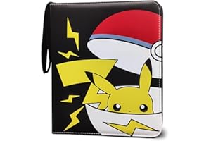 Vizgifin Trading Card Binder 9 Pocket, Fits 1080 Cards Zipper Book Card Holder Collectors with 60 Removable Sleeves, PU Leather Card Binder Folder Storage Organizer for Kids Adult Christmas Gifts