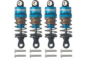 HobbyMarking RC Car Aluminum Oil Shock Absorber 52mm Adjustable Damper Set for Tamiya M-03 / M-04 / M-05 / M-06 / MF-01X M-Chassis Model Car Upgrade Parts