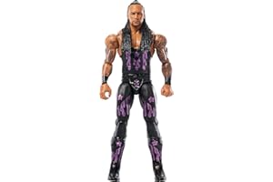 Mattel WWE Actionfiguren und Zubehörteile, ca. 15 cm große Superstar-Sammelfiguren mit 14 Bewegungspunkten und lebensechtem Aussehen (Stile können abweichen), JGD41, [Mehrfarbig]