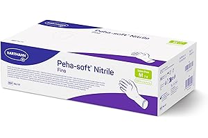 ‎MOLICARE Molicare Peha-soft nitrile fino puderfrei unsteril Untersuchungshandschuhe Gr. M, 150 Stück