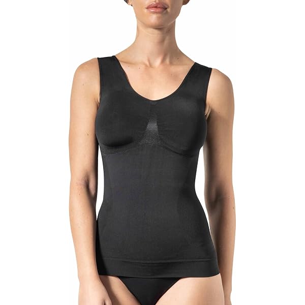 Belly Cloud Damen Unterhemd – Figurformendes Seamless Top Mit V-Ausschnitt, BH-Ersatz