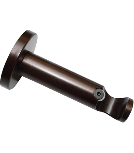 Lot de 2 embouts Gun, gris foncé, pour tringle à rideau Diam.28 mm MOBOIS