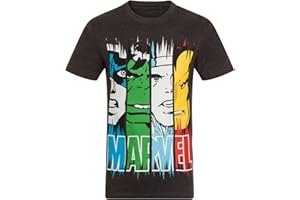 Marvel Comics Mens T-Shirt Character Iron Man Thor Official Gift