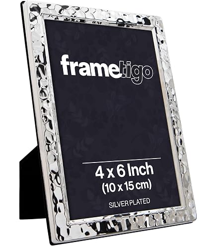 Mud Pie Small Scalloped Marble Photo Frame - 4x6 Inch With Easel (White) - View #11