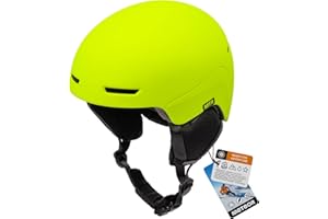 meteor Casco da Sci e Snowboard per Bambini Giovani e Adulti Regolabile Ski Helmet per Gli Sport Invernali