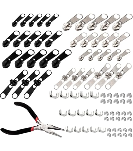 Kit Riparazione Cerniere 80 Pezzi - Con Pinza Per Montaggio, Metallico, 4 Colorazioni