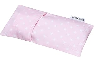 CARREDANA Saco térmico anti-cólicos bebé de semillas de trigo y lavanda.23 x 12cm (Estrellas rosa)