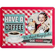 Targa Vintage In Metallo 'Life Happens – Chocolate Helps' - Decorazione Retro Per Cucina O Casa - Foto 10