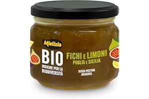 MIELIZIA Milelizia BIO - Composta Biologica di Fichi e Limoni in Vasetto - Senza Pectina Aggiunta - 250g