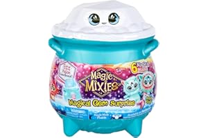 Magic Mixies Magical Gem Surprise Water Magic Calderon - Rivela Un Mixie Plushie e Un Anello Magico Non elettronico con Un Pop up rivelare dal calderone frizzante, Multicolore, Medio