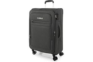 JASLEN - Valise Souple Grande Taille à roulettes Ultra Légère Valise Soute Avion 23kg Valises Moyenne Pas Cher Valise XL. Cadenas à Combinaison, Anthracite
