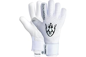 ‎KEEPERKING Keeperking Torwarthandschuhe für Erwachsene Fußballhandschuhe Herren Innennaht Profi Premier Grip 4mm Fester Sitz Unisex Jonior mehrere Größe und Farben