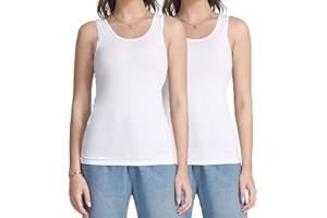 wirarpa Damskie podkoszulki bawełniane podkoszulki tank top wygodne Camis warstwa bazowa 2-pak