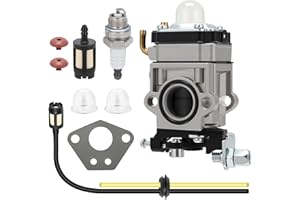 E-RFSEY Carburador para desbrozadora de 52 cc 49 cc 43 cc kit de carburador con junta, manguera, bujía y filtro de gasolina