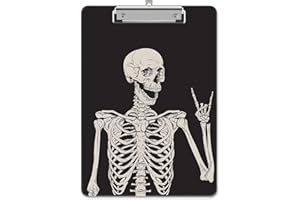 ‎PIASOENC Piasoenc Kunststoff-Klemmbrett, niedliche dekorative Klemmbretter, 31,1 x 22,9 cm, A4-Standard-Letter-Format, hartes Klemmbrett mit Metallclip, Büro-Klemmbretter für Krankenschwestern, Studenten, Büro