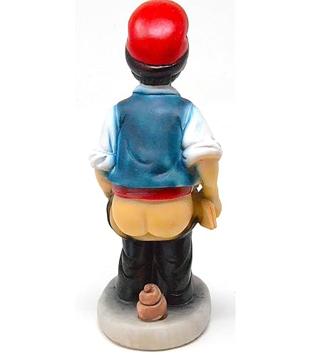 Pastori plastica cm 10, 1 pastore uomo defeca CACCA cagadero presepe