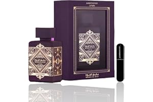 Perfume Badee al Oud Amethyst 100 ml(ORIGINAL) Eau de Parfum Unisex+Regalo Atomizador DRIKANBEST recargable 5ml