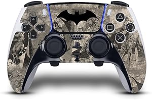 Head Case Designs Licenza Ufficiale Batman DC Comics Collage Invecchiato Loghi E Fumetti Vinile Sticker Gaming Pelle Adesivo Compatibile con Sony Playstation 5 PS5 DualSense Edge Controller