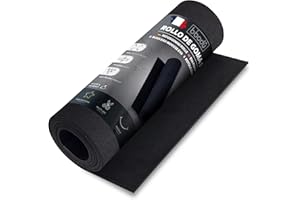 BIBODU Rouleau Mousse EVA Noire 2mm | Dimensions 150 cm x 32 cm, Densité 80 kg/m3 | Mousse Eva Noir pour Bricolage DIY, Costumes Cosplay, Halloween | Convient aux Enfants et aux Filles