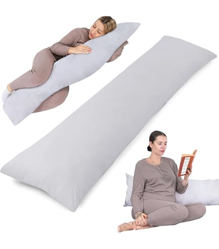Oreiller Cervical Mémoire De Forme 150cm - Anti-douleurs - Blanc