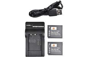 DSTE ELECTRON DSTE 2pcs KLIC-7001 Batería y Cargador para cámara Kodak M1063 M1073 is M320 M340 M341 M753 M763 M853