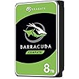 Seagate BarraCuda Pro, 8 TB, Hard Disk Interno, SATA 6 GBit/s, 3.5", 7.200 RPM, per PC Desktop, 2 Anni di Servizi Rescue (ST8