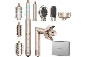 ‎UKLISS UKLISS Hairstyler 8 in 1 Set, Profi Airstyler & Haartrockner mit Ionen-Haarstyler Föhn Bürste | Auto-Wrap Lockenstab, 110.000 U/min, 4 Temperaturstufen | Schnelltrocknung für alle Haartypen